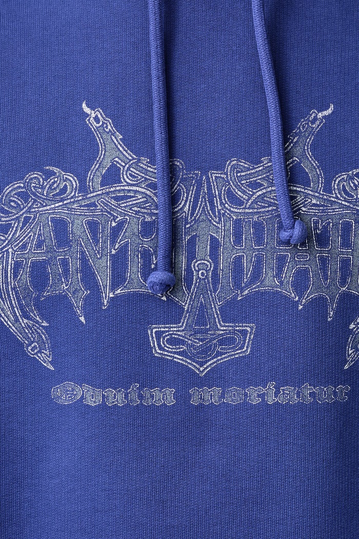 Vetements Antihate bluza z kapturem z bawełną męska MH27HD199BL