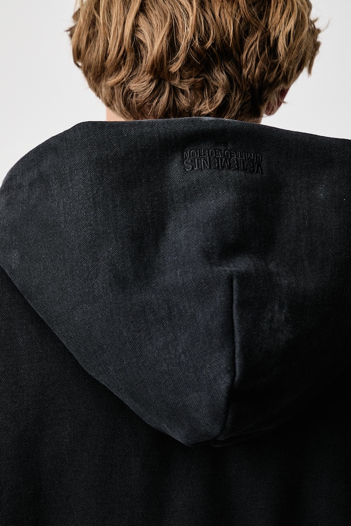 Vetements Puffed bluza z kapturem bawełniana męska MH27BJ170B