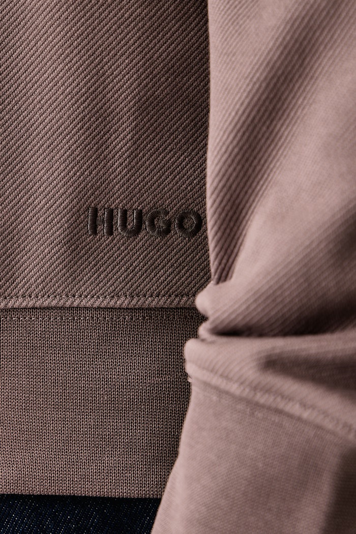 Суичър мъжки от памук Dalizip HUGO бежов 50568307