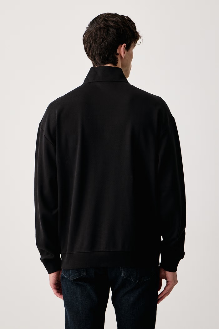 HUGO Μπλούζα ανδρική βαμβακερή Dalizip 50568307 μαύρο AW26