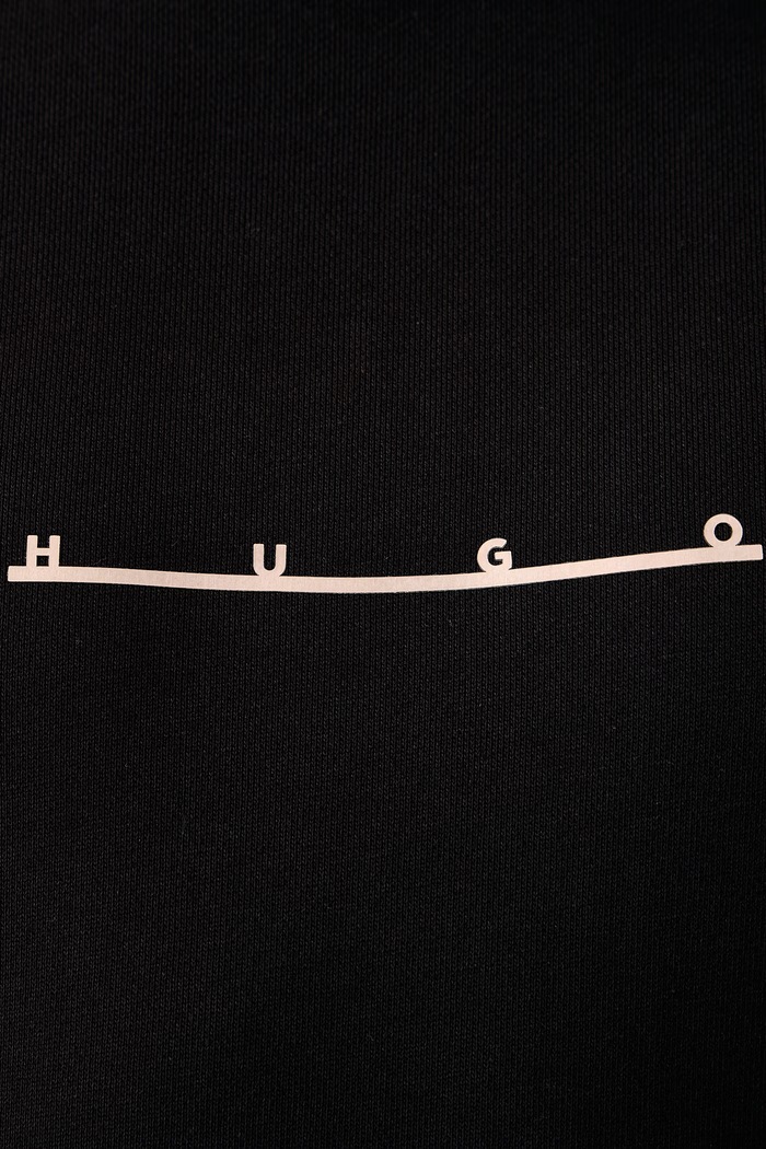 Μπλούζα με κουκούλα ανδρική βαμβακερή Datrihood HUGO μαύρο 50568110