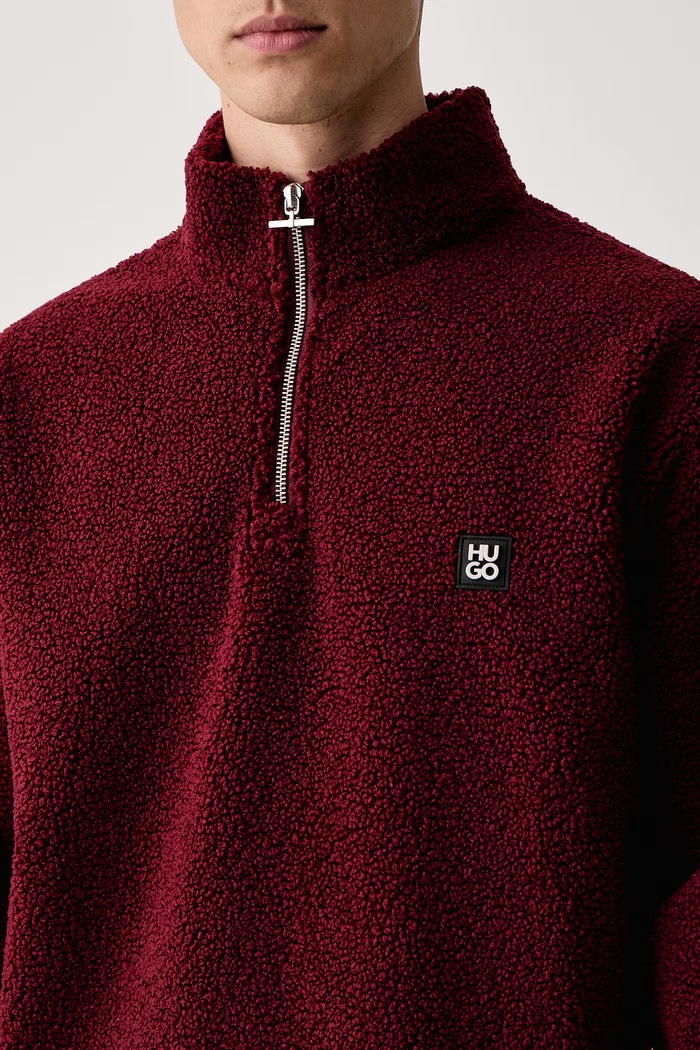 Bluza męska polarowa Derylong HUGO 50567951 bordowy