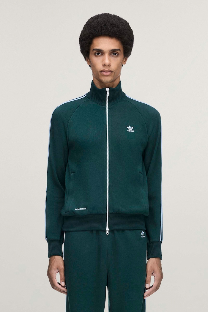 adidas Originals 80s x Wales Bonner bluza rozpinana z kapturem męska zielony HY5029