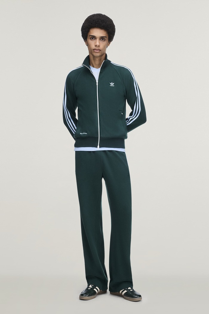 adidas Originals 80s x Wales Bonner bluza rozpinana z kapturem męska HY5029 zielony AW26