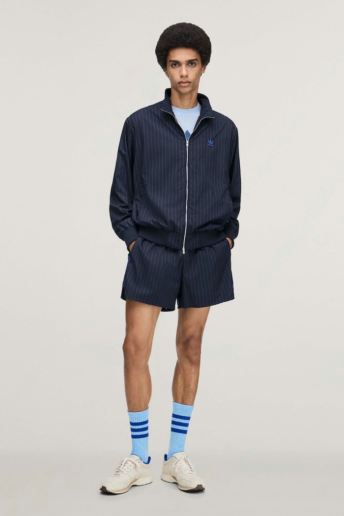 adidas Originals X Wales Bonner bluza rozpinana męska HY5026 granatowy AW26