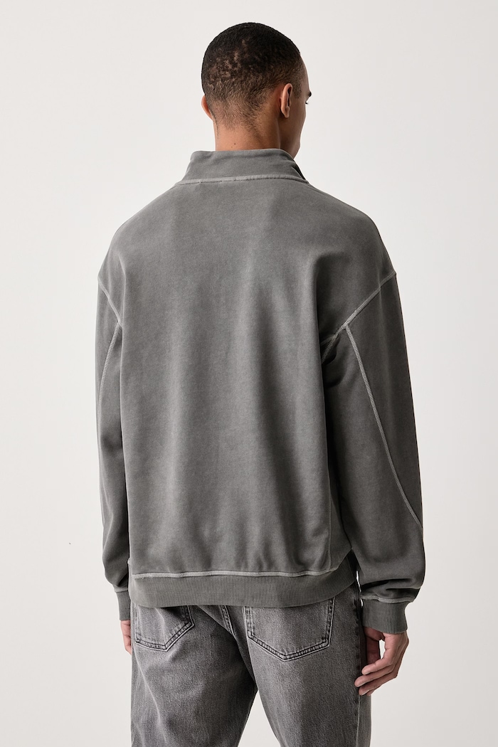 Odzież HUGO Blue Bluza męska bawełniana Nevezip 50567881 szary