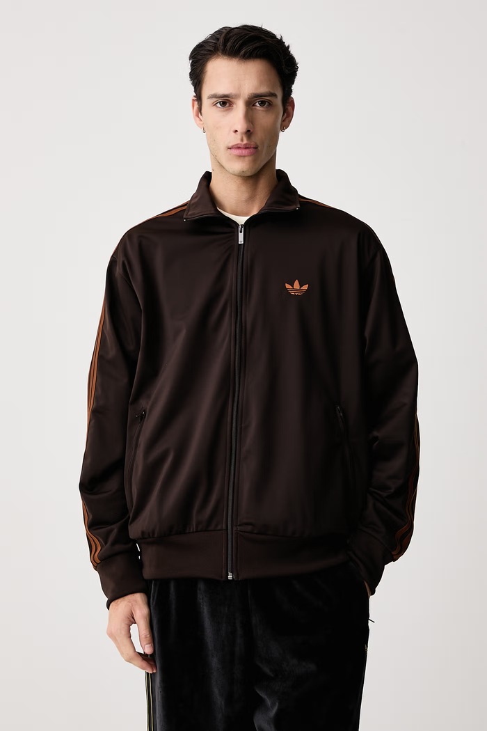 adidas Originals Bluza rozpinana męska Firebird brązowy KS7464