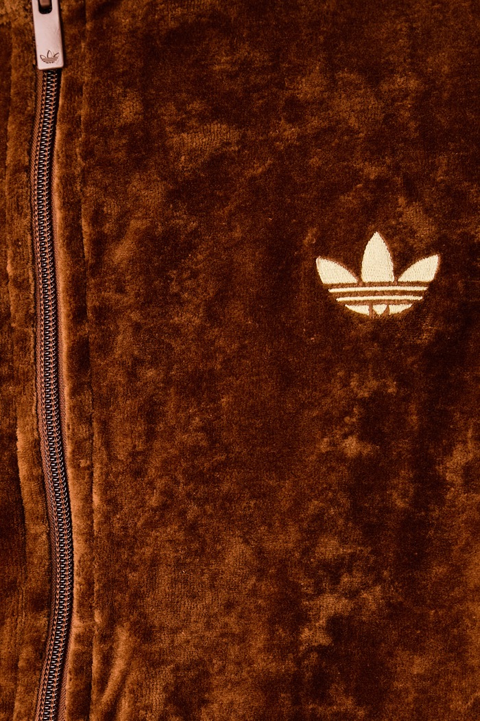 Bluza rozpinana męska welurowa Firebird Velour adidas Originals brązowy KS7459