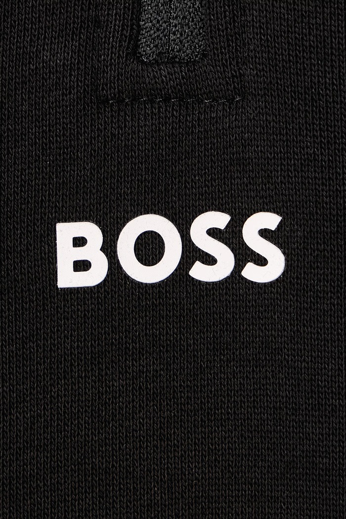 Μπλούζα ανδρική βαμβακερή Ze_Smallzip BOSS Orange μαύρο 50569548