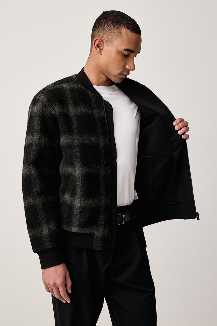 BOSS Orange Bomber jakna za muškarce s dodatkom vune Ze_CheckBomber 50569476