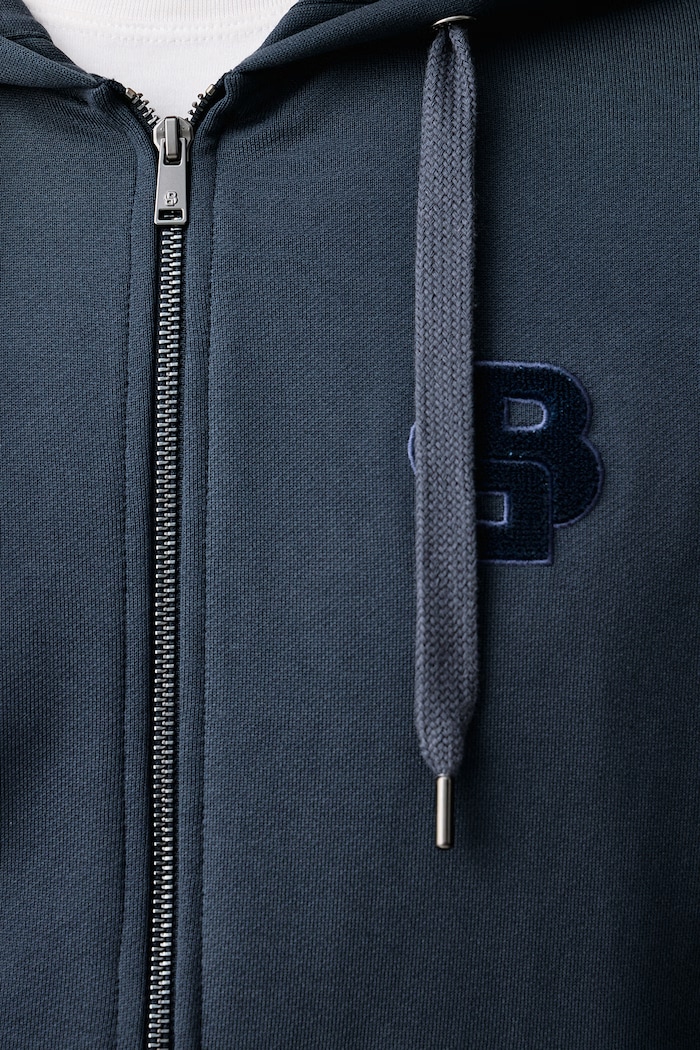 Bluza rozpinana z kapturem męska bawełniana C-Silva BOSS granatowy 50574278