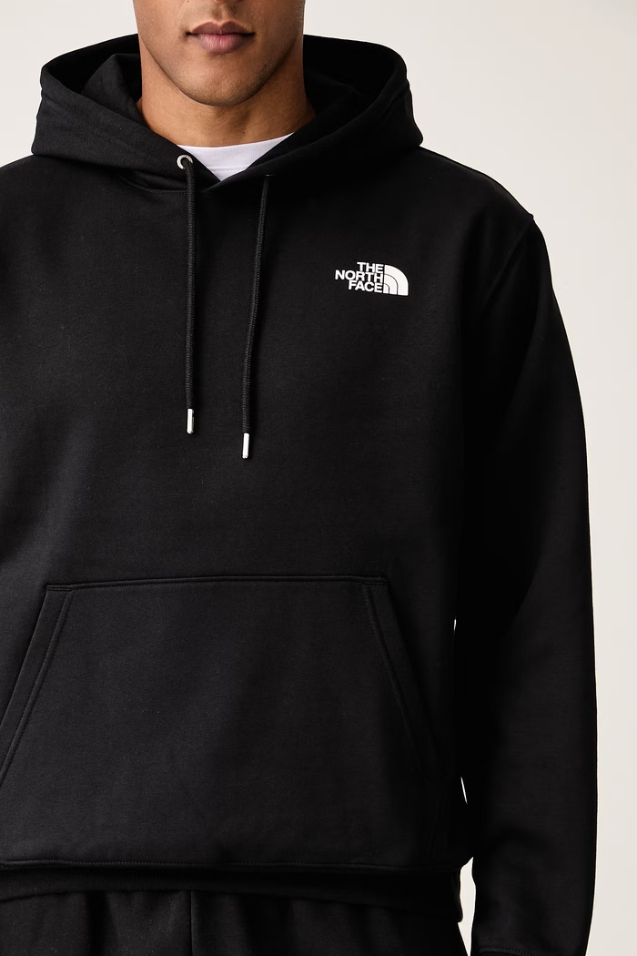 Bluza z kapturem męska z bawełną Graphic The North Face NF0A8H66JK31 czarny
