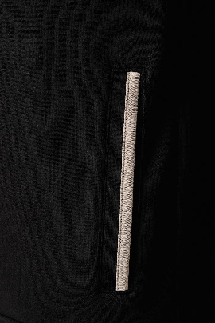 Hanorac de loungewear pentru bărbați cu bumbac Sense Hooded Jacket BOSS negru 50566916