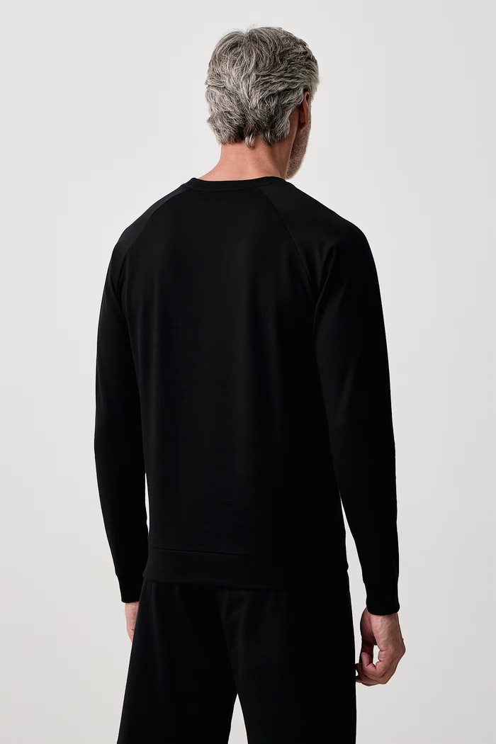 Ρούχα BOSS Μπλούζα ανδρική βαμβακερή Authentic Sweatshirt 50554791 μαύρο