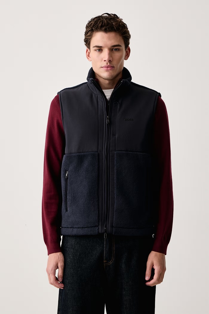 BOSS Green Vestă pentru bărbați SW_Sveedy bleumarin 50574219