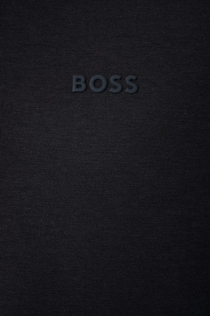 Hanorac pentru bărbați cu bumbac Sweat BOSS Green bleumarin 50565306