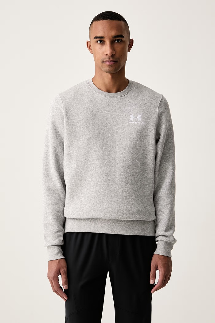 Under Armour Bluza męska z bawełną Essential Fleece szary 1374250.011