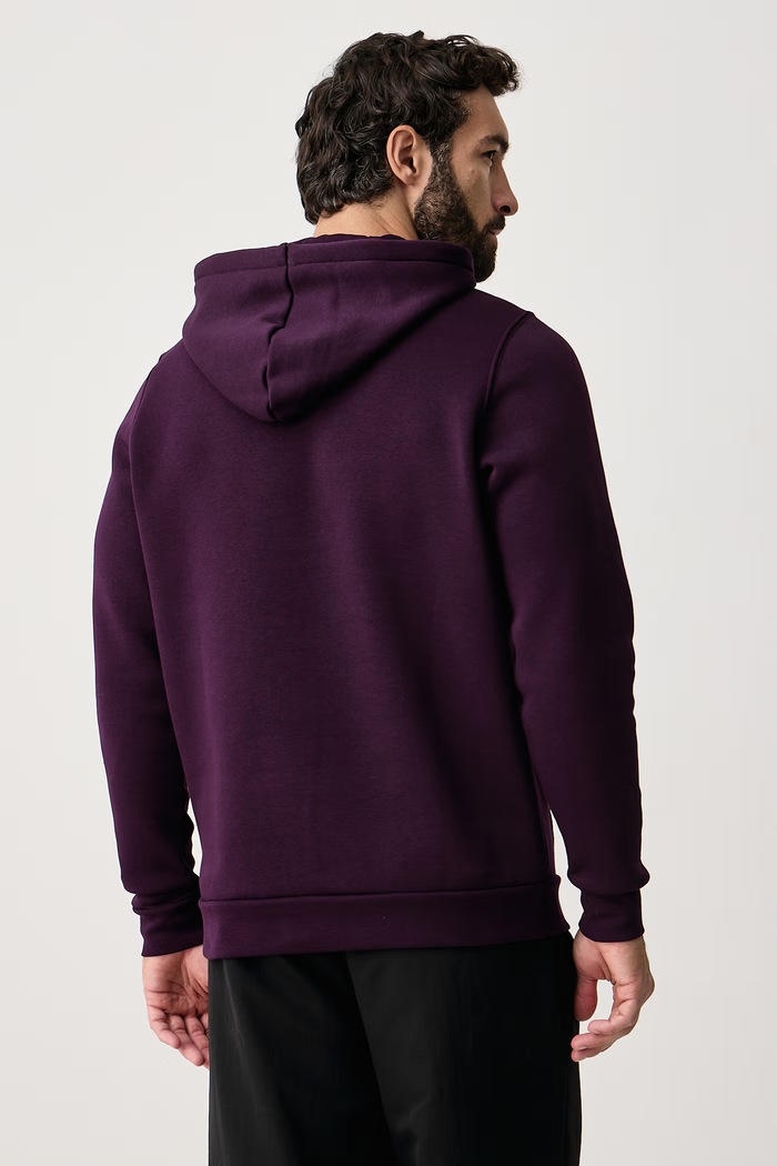 Odzież Under Armour Bluza z kapturem męska z bawełną Essential Fleece 1373880.526 fioletowy