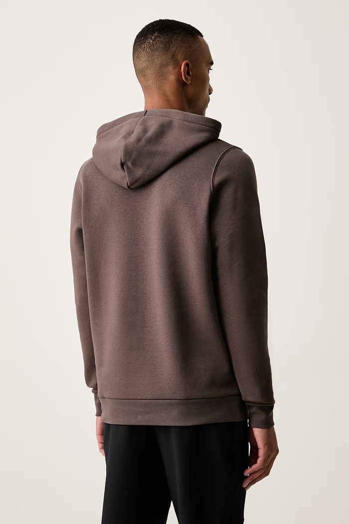 Odzież Under Armour Bluza z kapturem męska z bawełną Essential Fleece 1373880.201 brązowy
