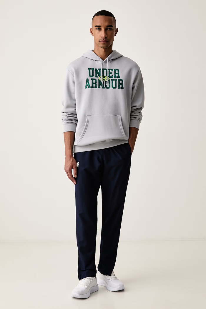 Under Armour Bluza z kapturem męska z bawełną Rival 6017022 niebieski AW26
