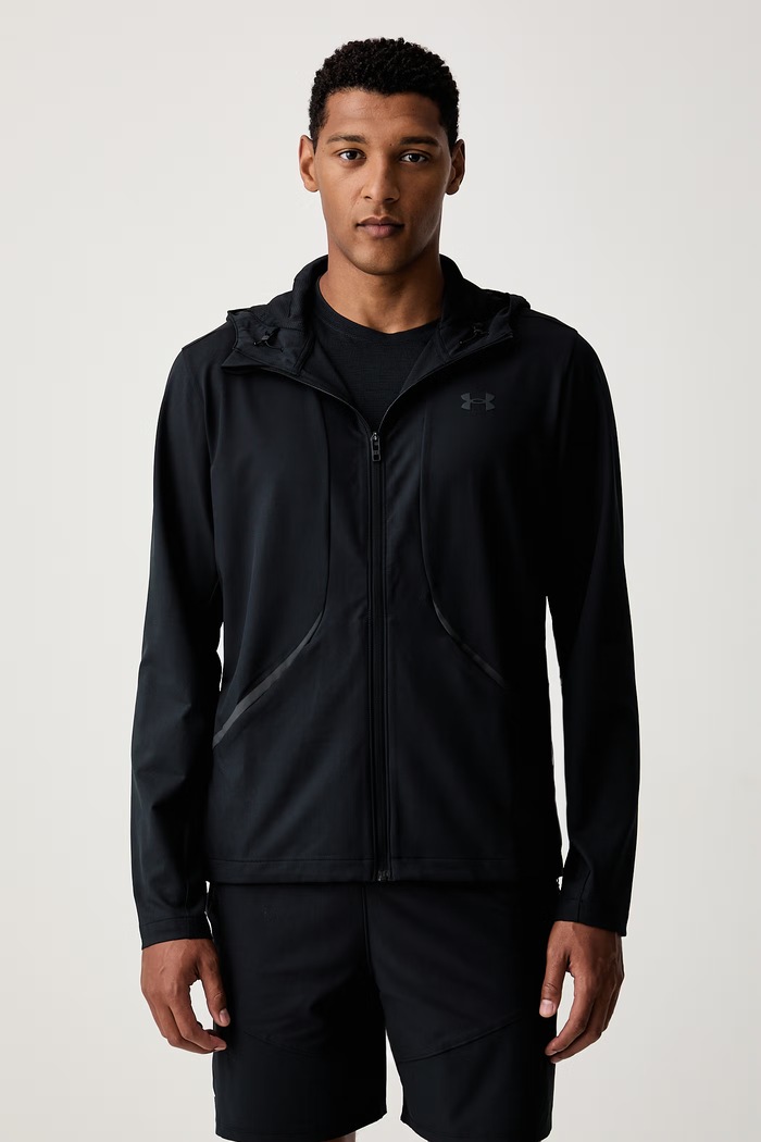 Under Armour bluza rozpinana z kapturem męska Unstoppable czarny 6014621