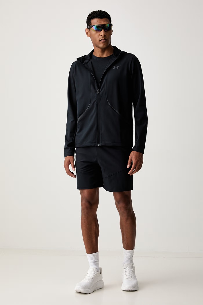 Under Armour bluza rozpinana z kapturem męska Unstoppable 6014621 czarny AW26