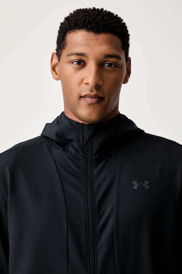 Under Armour bluza rozpinana z kapturem męska Unstoppable czarny 6014621