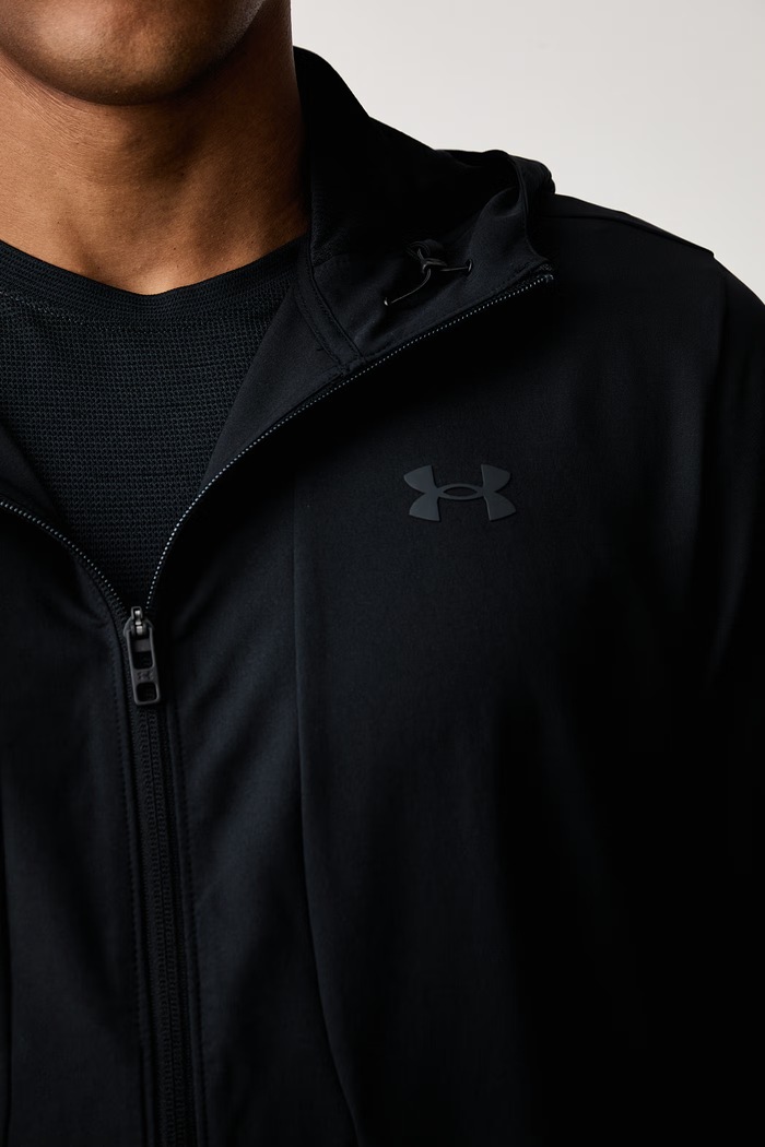 Under Armour bluza rozpinana z kapturem męska Unstoppable 6014621 czarny