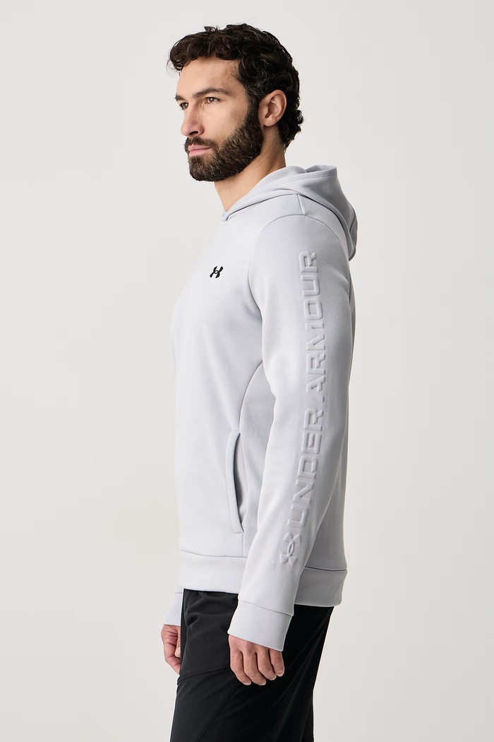 Bluza treningowa męska Emboss Under Armour szary 6013735