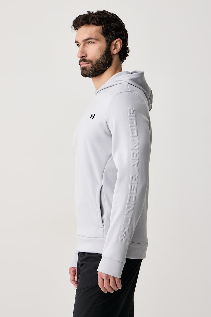 Bluza treningowa męska Emboss Under Armour szary 6013735