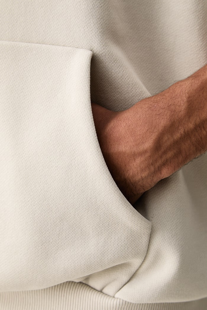 Under Armour μπλούζα με κουκούλα ανδρική με βαμβάκι Icon 6013470 μπεζ