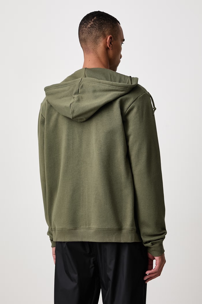 Odzież Under Armour Bluza rozpinana z kapturem męska z bawełną Rival 6013451 zielony