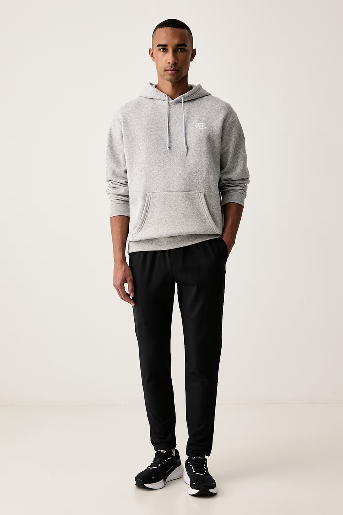 Under Armour Bluza z kapturem męska z bawełną Rival 6013448 szary AW26