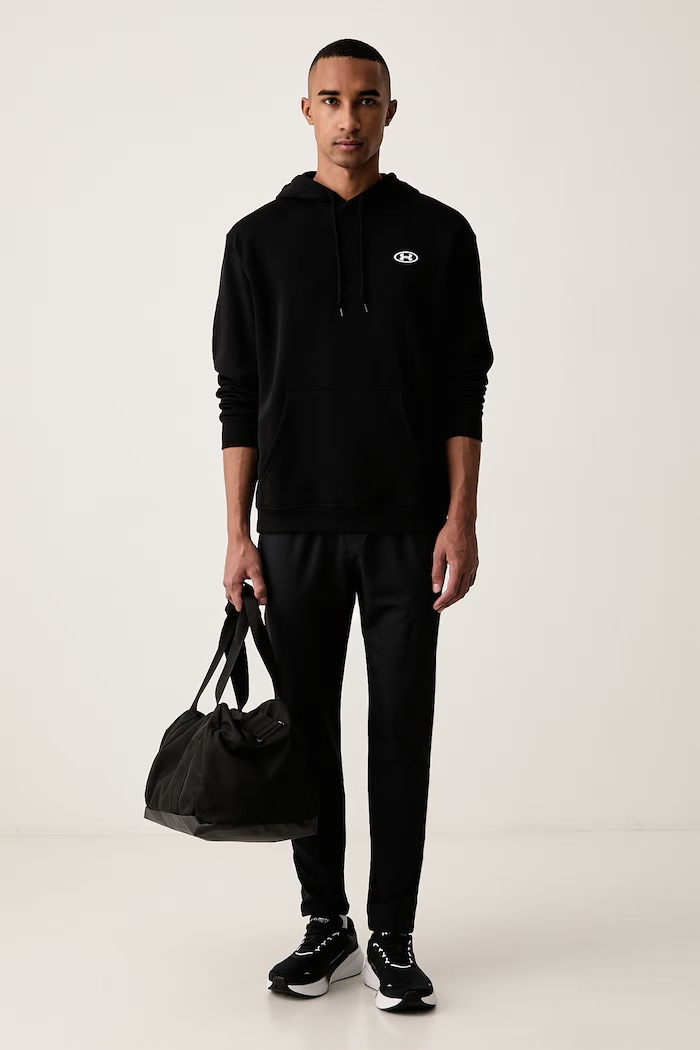 Under Armour Bluza z kapturem męska z bawełną Rival 6013448 czarny AW26