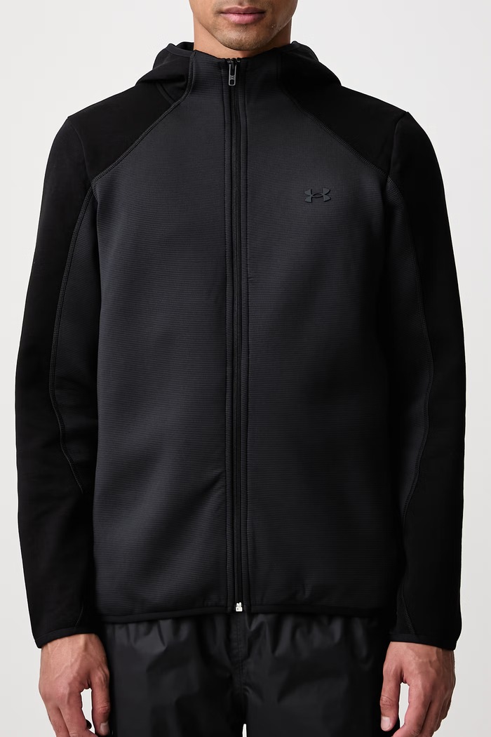 Odzież Under Armour Bluza rozpinana męska Unstoppable 6013433 czarny