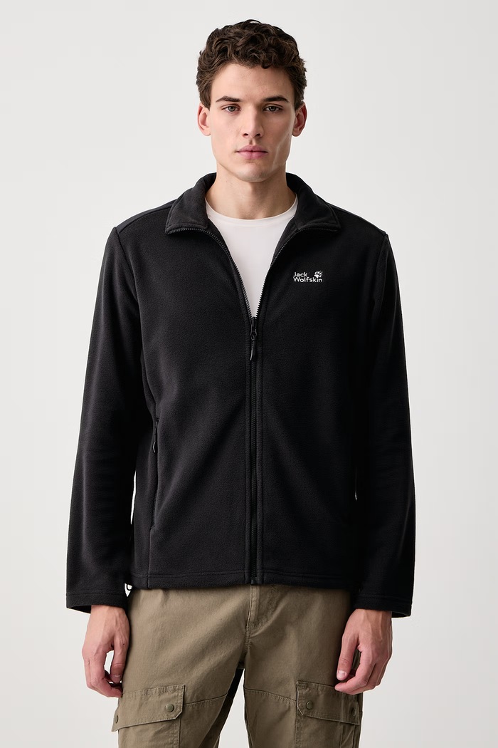 Jack Wolfskin Bluza polarowa męska WILD REBEL czarny A66527