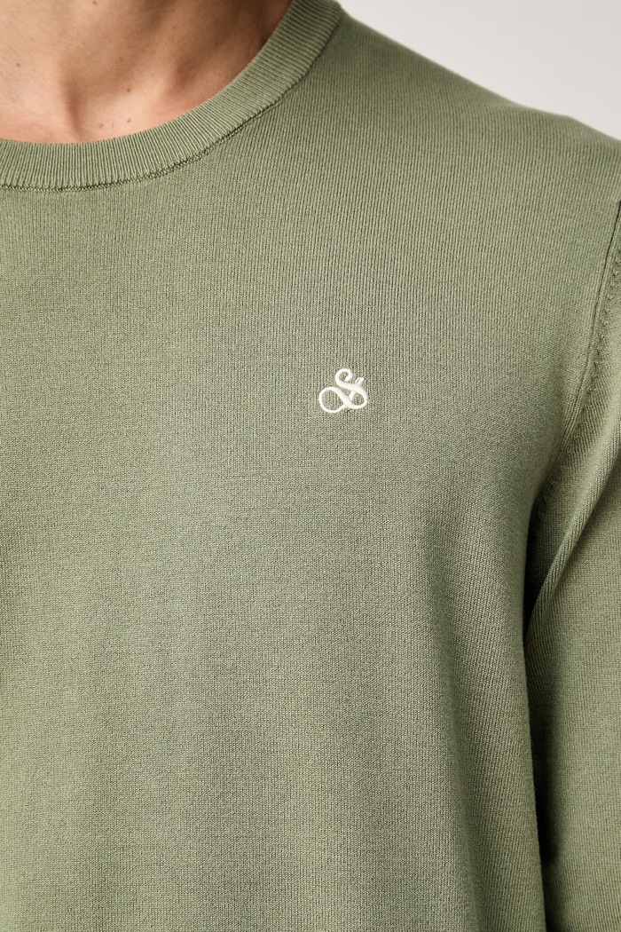 Scotch & Soda sweter męski z wiskozą 184401 zielony