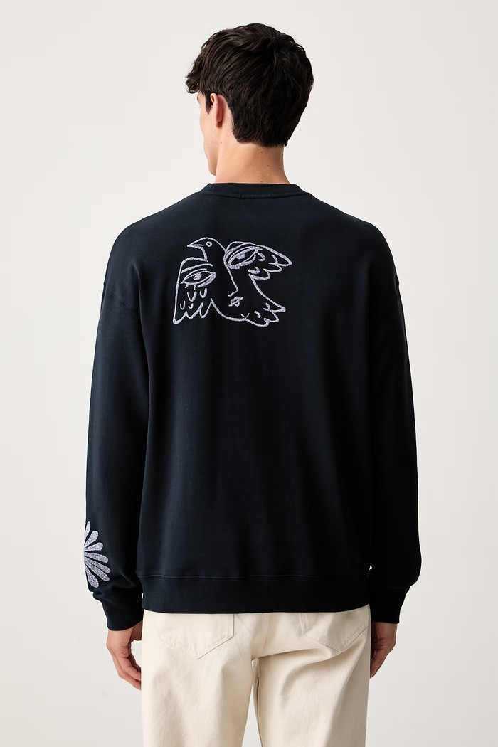 Odzież Scotch & Soda bluza męska bawełniana 183599 granatowy