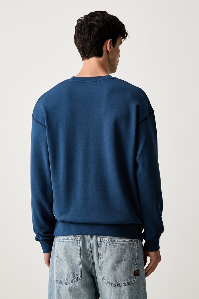 Odzież Scotch & Soda bluza z kapturem męska bawełniana 183594 niebieski