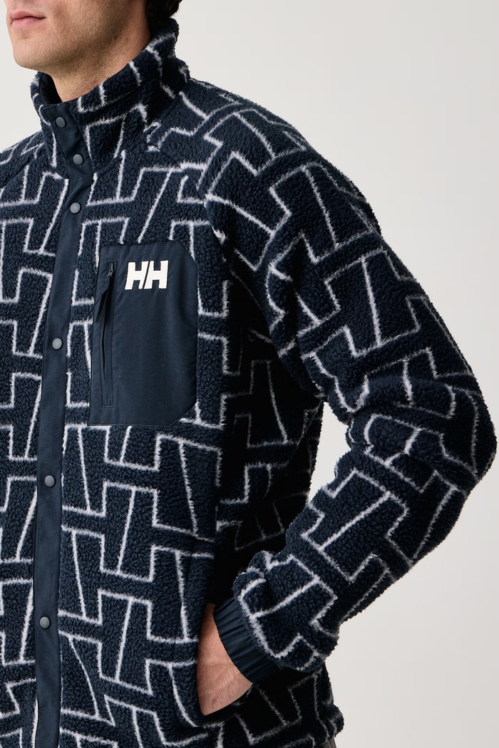 Bluza rozpinana męska polarowa PANORAMA Helly Hansen 63349.597 granatowy
