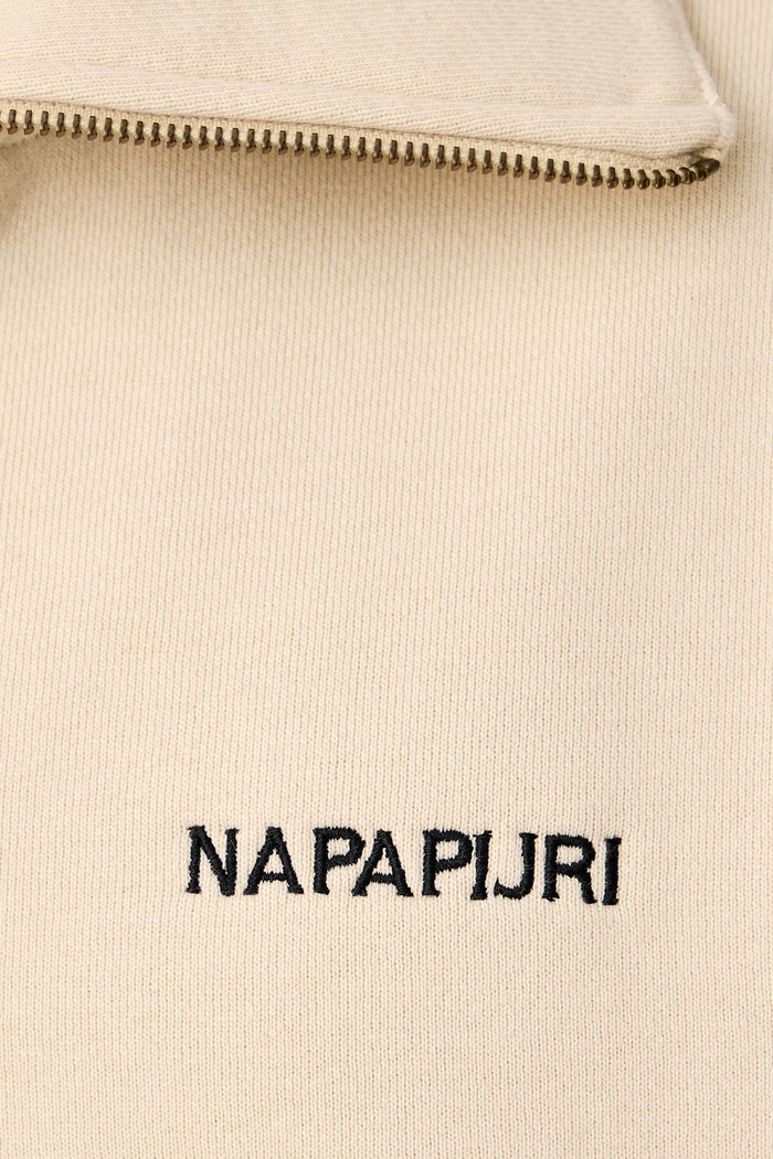 Bluza oversize męska z bawełną Tenri Napapijri beżowy NP0A8AVGN5E1