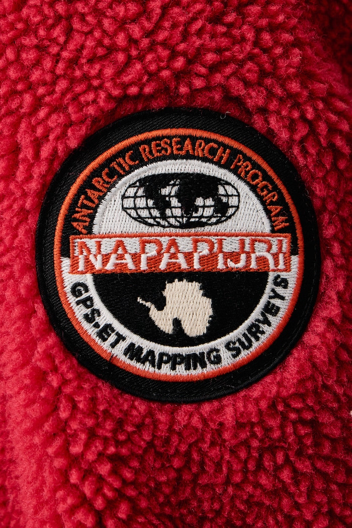 Bluza męska polarowa Archive Napapijri czerwony NP0A8A8HR1F1