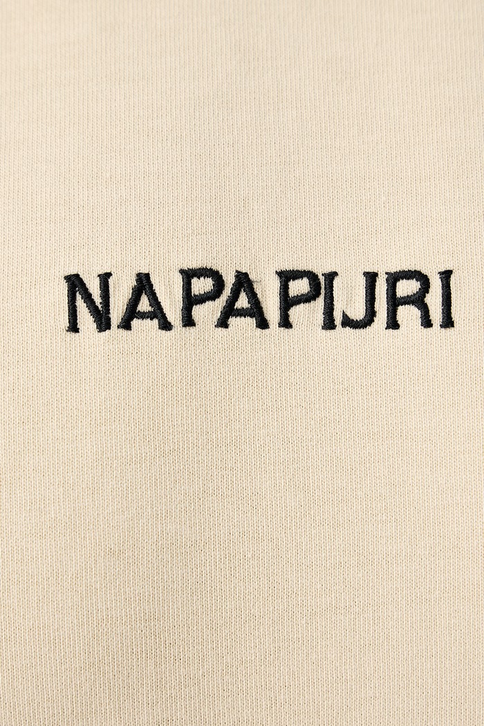 Longsleeve męski bawełniany Tenri Napapijri beżowy NP0A8BJQFVA1