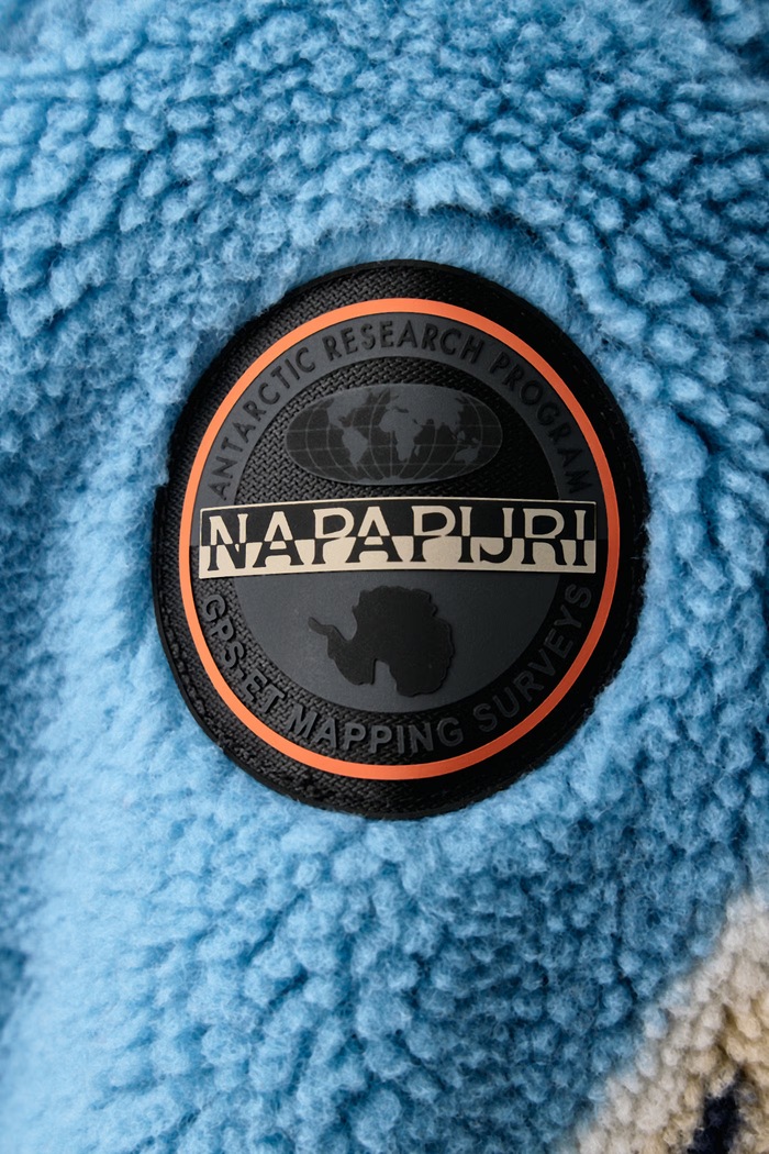 Bluza rozpinana męska polarowa Napapijri niebieski NP0A8AO4FXC1