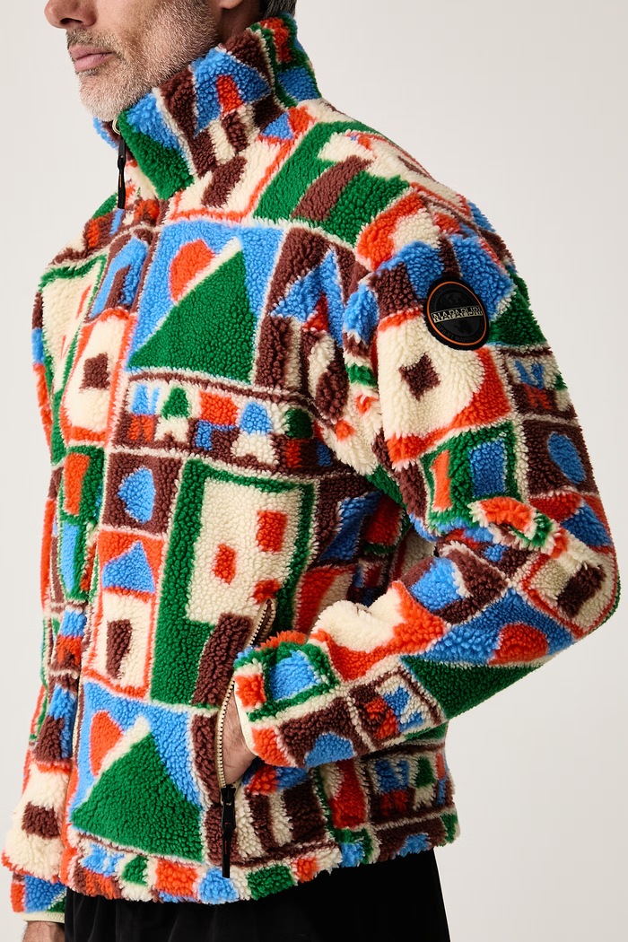 Bluza polarowa męska Fleece Napapijri NP0A8AO4FXE1 multicolor