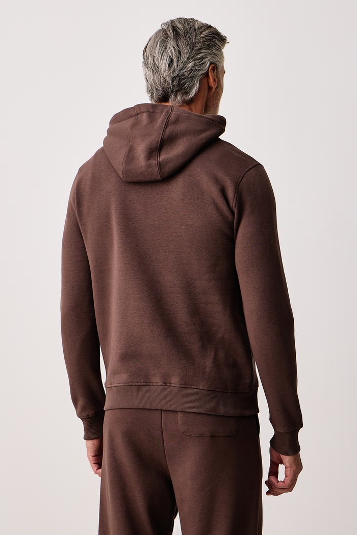 Odzież U.S. Polo Assn. Bluza z kapturem męska z bawełną DHM BB MUP3529 brązowy