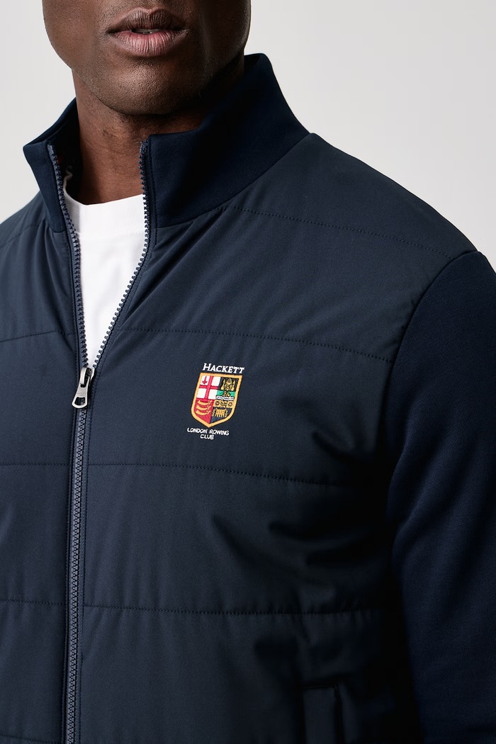 Kurtka pikowana męska Hackett London HM5800160 granatowy