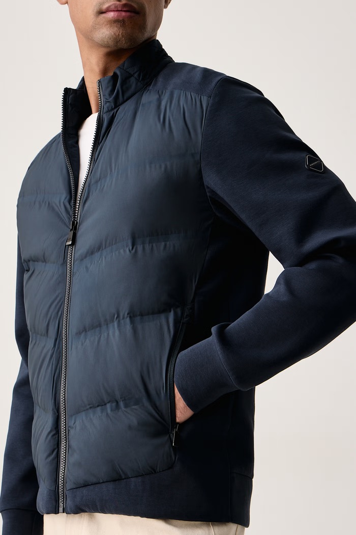 Kurtka pikowana męska Hackett London HM5800159 granatowy