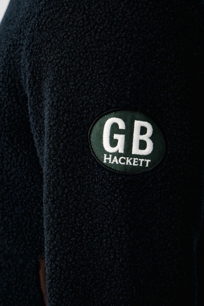 Bluza polarowa męska Hackett London granatowy HM5800147
