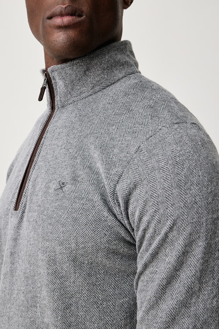 Bluza męska z bawełną Hackett London HM5800152 szary
